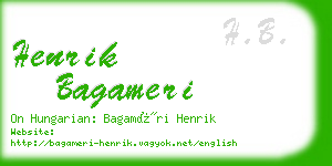 henrik bagameri business card